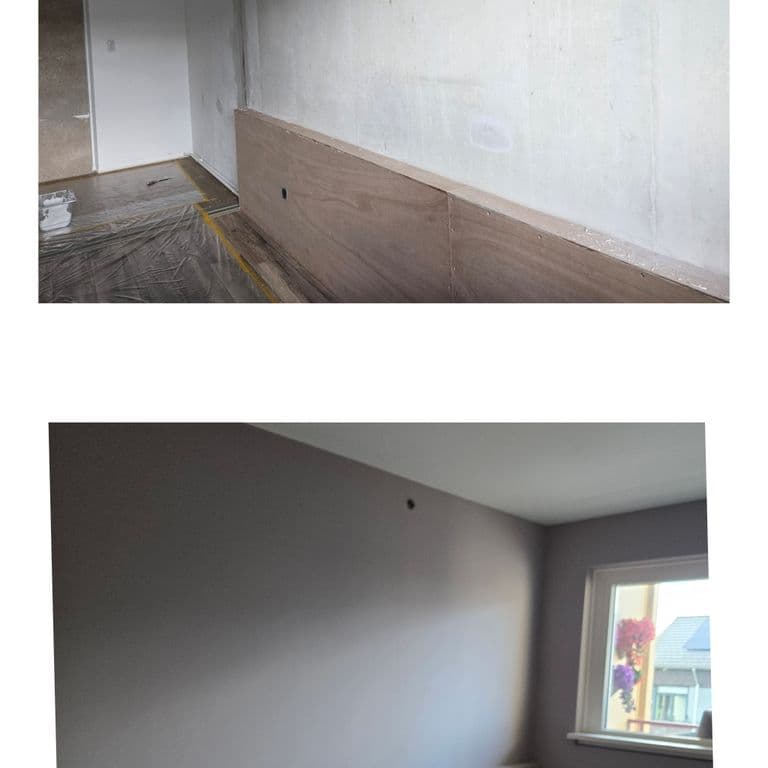 Binnenschilderwerk: 150 m² wanden; 80 m² plafonds; Slaapkamer(s), W...