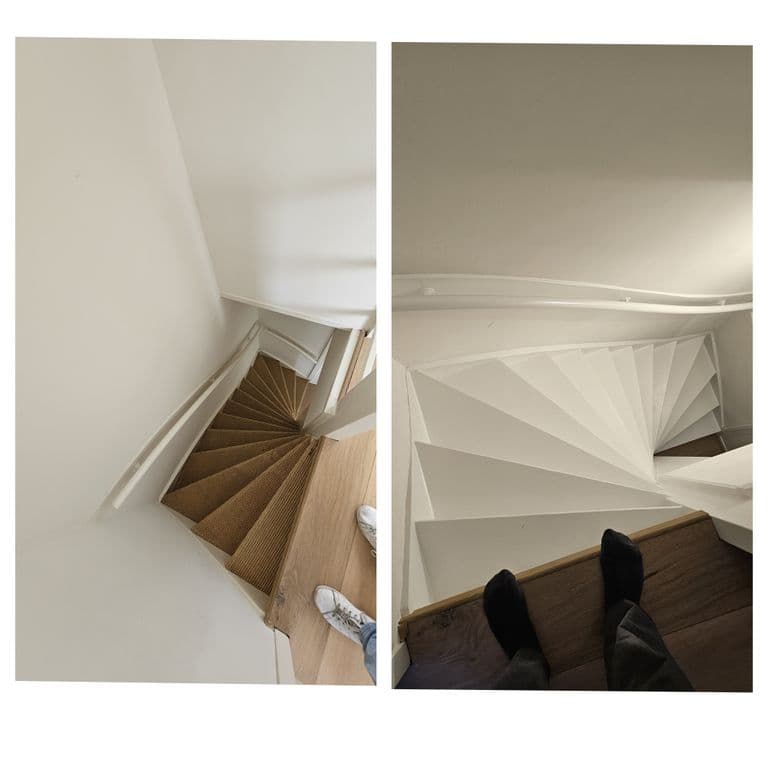 Binnenschilderwerk: Hele huis; 80 m² plafonds; 1 trap